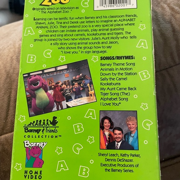 Barney & Friends Collection Barney’s Alphabet Zoo VHS Tape 1994 pre-owned - Picture 2 of 4
